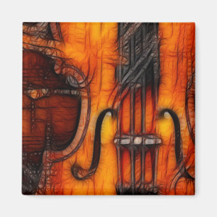 Künstlerische Violine Magnet