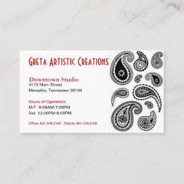 Künstlerische Visitenkarte