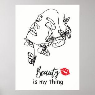 Künstlerische Wandkunst, Beautician Beauty Salon Poster