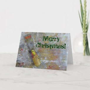 Künstlerische Weihnachts-Grußkarte! Feiertagskarte