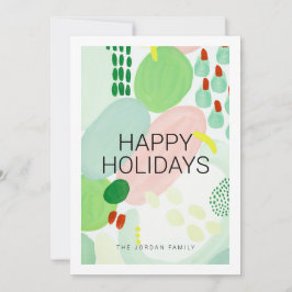 Künstlerische Weihnachtskarte Einladung