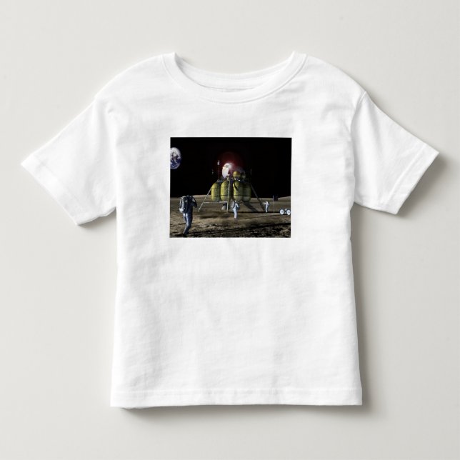 Künstlerische Wiedergabe eines neuen Raumschiffs z Kleinkind T-shirt (Vorderseite)