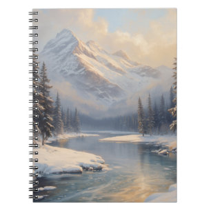 Künstlerische Winter-Berglandschaft Ölgemälde Nr. Notizblock