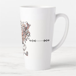 Künstlerische Wirbel Botanische Kaffeetassen-Illus Milchtasse