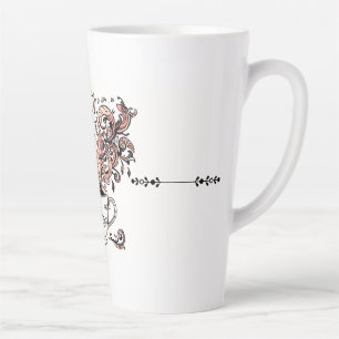Künstlerische Wirbel Botanische Kaffeetassen-Illus Milchtasse