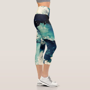 Künstlerische Yoga Hose Capri