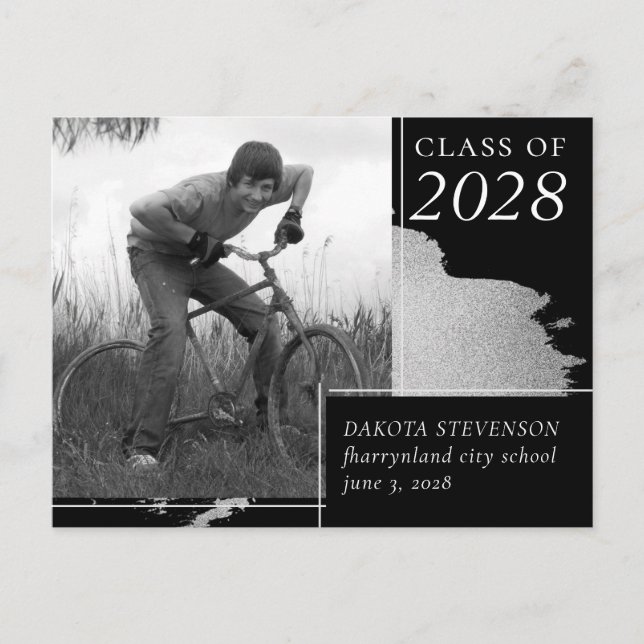 Künstlerischer Abschluss | Abstraktes Splash Foto  Postkarte (Vorderseite)