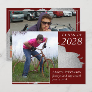 Künstlerischer Abschluss   Dunkelrot - Silberschmu Ankündigung