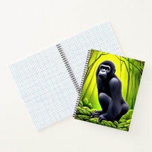 Künstlerischer Abstrakter Jungle Gorilla Notizbuch