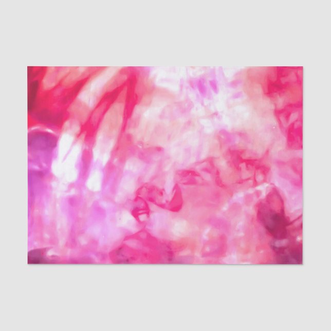 Künstlerischer Abstrakter Sommerneon Rosa Lila Gef Seidenpapier (Vorderseite)