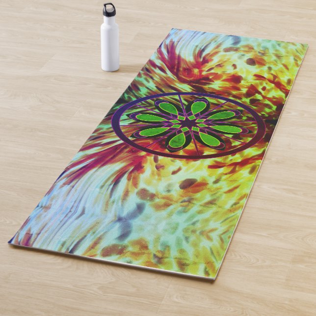 Künstlerischer abstrakter Yogamat Yogamatte (Beispiel)