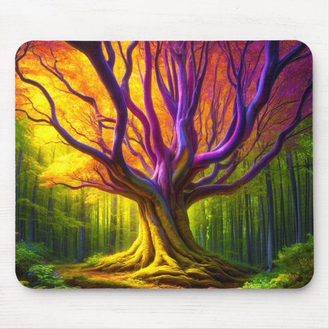 Künstlerischer Baum Mousepad (Vorne)