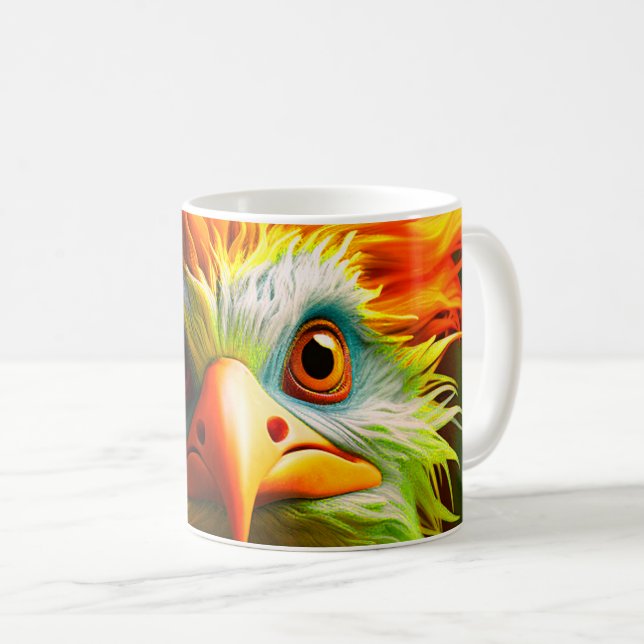 Künstlerischer Bird Kaffeetasse (VorderseiteRechts)