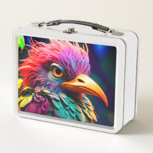Künstlerischer Bird Metall Brotdose