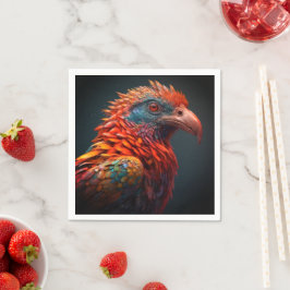 Künstlerischer Bird Serviette