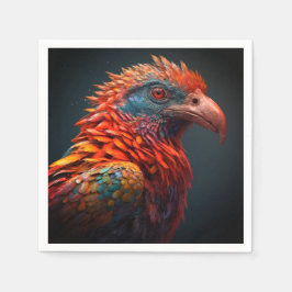 Künstlerischer Bird Serviette