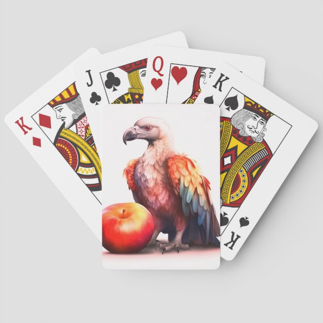 Künstlerischer Bird Spielkarten (Rückseite)