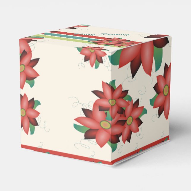 Künstlerischer Blumendesigner Geschenkschachtel (Rückseite)