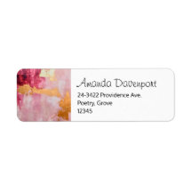 Künstlerischer Brush zieht Gold und Pink an