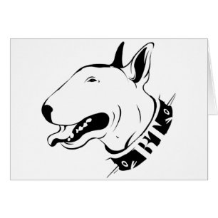 Künstlerischer Bullterrier-Hundezucht-Entwurf