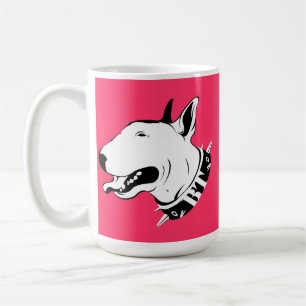 Künstlerischer Bullterrier-Hundezucht-Entwurf Kaffeetasse