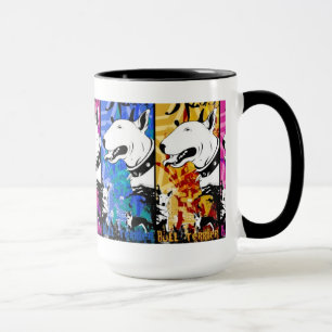 Künstlerischer Bullterrier-Hundezucht-Entwurf Tasse