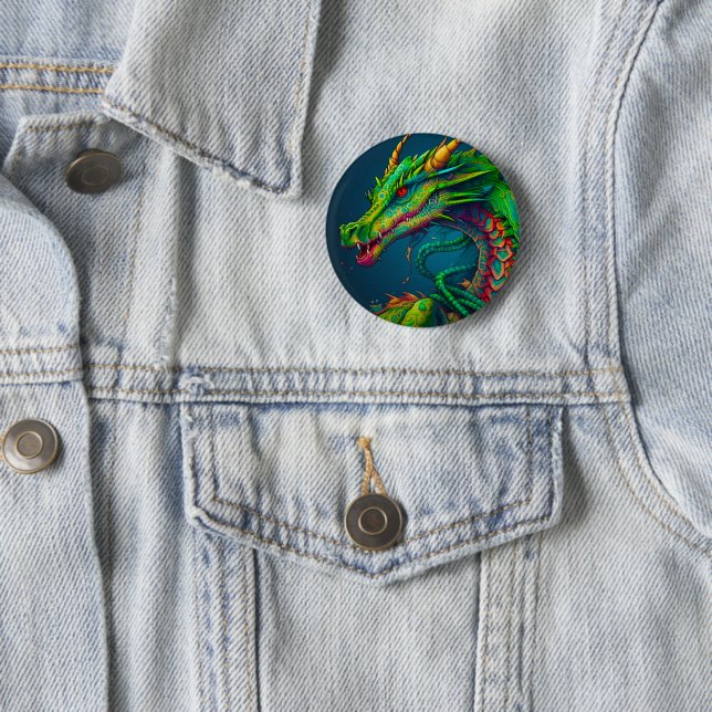 Künstlerischer Drache Button (Beispiel)