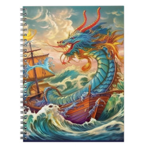 Künstlerischer Drache Notizblock