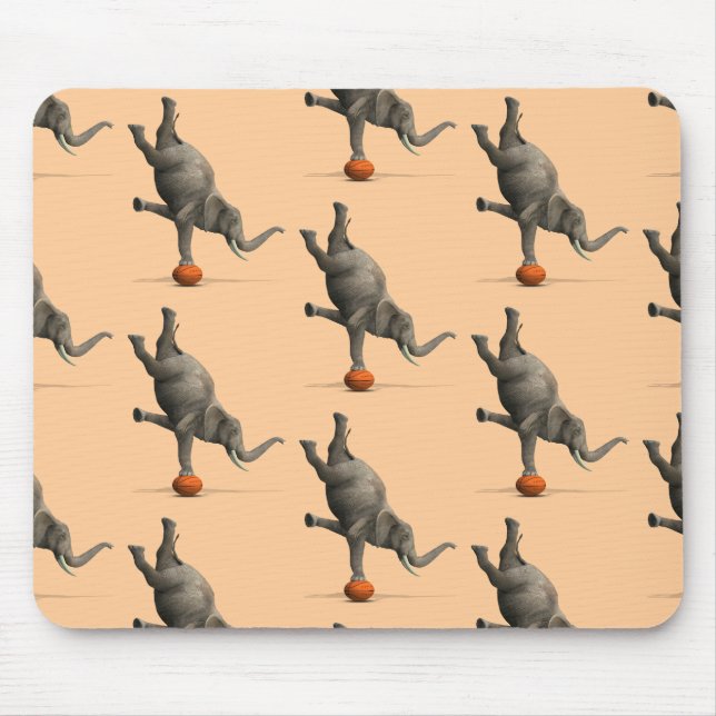 künstlerischer Elefant Mousepad (Vorne)