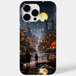Künstlerischer Fall für Moon Scene iPhone 16 Plus Hülle