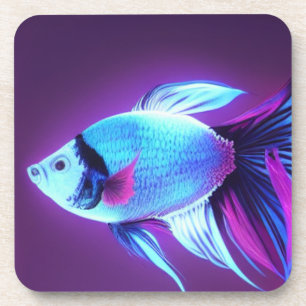 Künstlerischer Fisch Getränkeuntersetzer