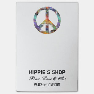 Künstlerischer Frieden Post-it Klebezettel