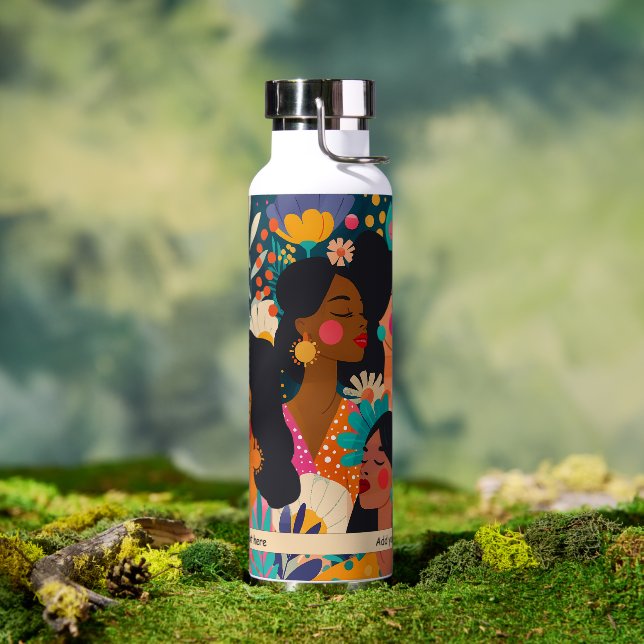 Künstlerischer Frühling für Frauen Trinkflasche (Außenbereich)