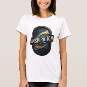 Künstlerischer Gold INSPIRATION Druck T-Shirt