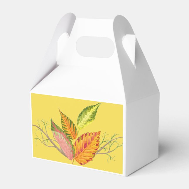 Künstlerischer Herbst auf einem "Gefallen" Geschenkschachtel (Vorderseite)