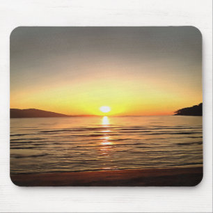 Künstlerischer Herbst Sonnenuntergang auf der Ägäi Mousepad
