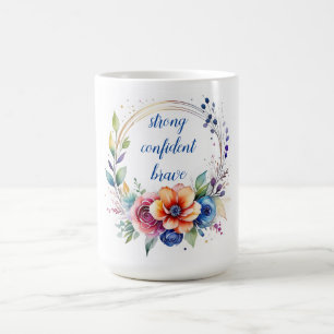 Künstlerischer Keramik-Blumen-Tassen-Inspirationsb Kaffeetasse