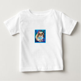 Künstlerischer kleiner Hase mit Bow So Niedlich fü Baby T-shirt