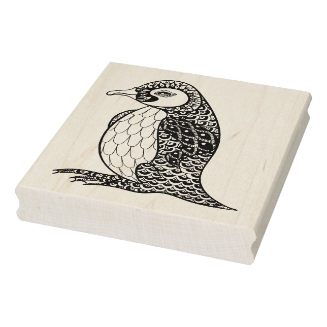 Künstlerischer König Penguin Zendoodle Gummistempel (Stempel)