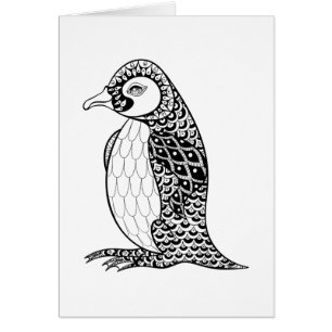 Künstlerischer König Pinguin Zendoodle