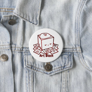 Künstlerischer Kunstblock Button