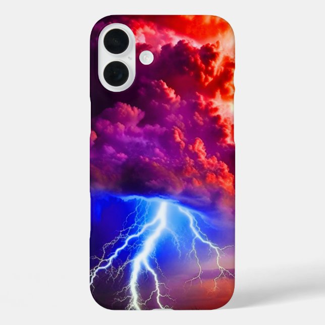 Künstlerischer Leuchtturm-Fall iPhone 16 Plus Hülle (Rückseite)