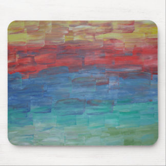 Künstlerischer Mausunterlage-Sonnenuntergang über Mousepad