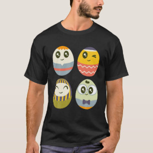 Künstlerischer Ostereier glücklicher Ostertag T-Shirt