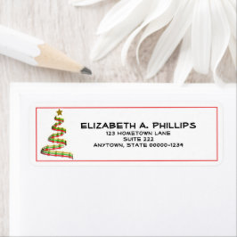 Künstlerischer Rot-, Grün- und Goldbaum