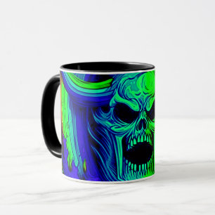 Künstlerischer Schädel Tasse