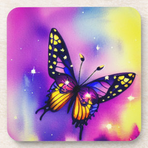 Künstlerischer Schmetterling Getränkeuntersetzer