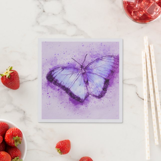 Künstlerischer Schmetterling Serviette (Beispiel)