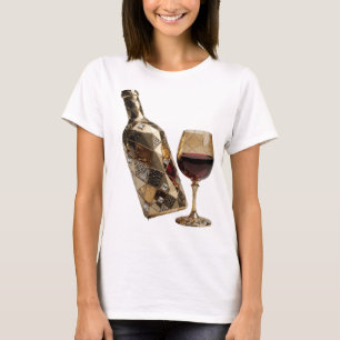 Künstlerischer Silber ABSTRACT ART Kunstdruck T-Shirt