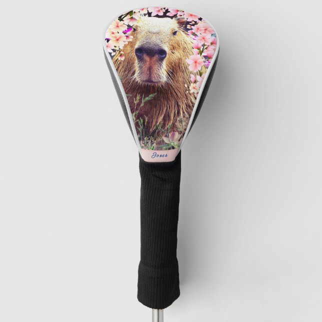 Künstlerischer Spaß Capybara Golf Head Cover Golf Headcover (Vorderseite)